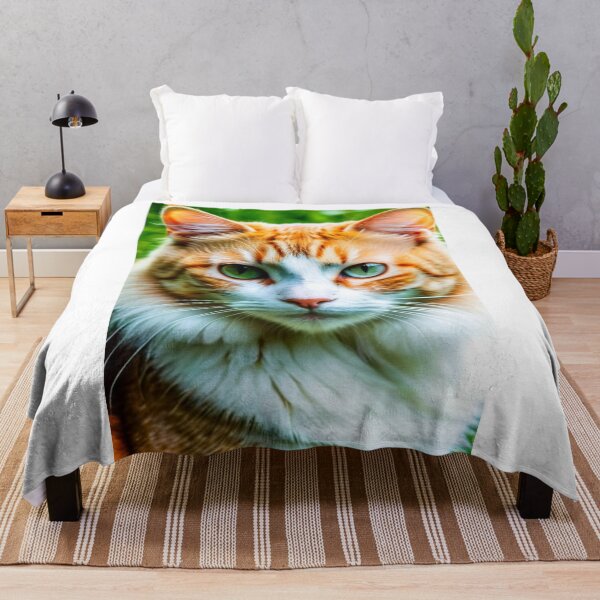 Item preview, Animals - Ginger Cat with Green Eyes, Intense Feline Portrait designed and sold by DoodyPets.