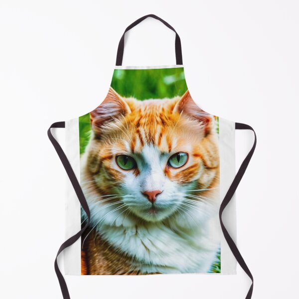Item preview, Animals - Ginger Cat with Green Eyes, Intense Feline Portrait designed and sold by DoodyPets.