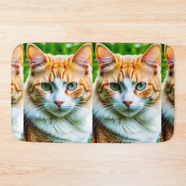 Item preview, Animals - Ginger Cat with Green Eyes, Intense Feline Portrait designed and sold by DoodyPets.