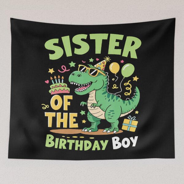 Item preview, Sister Of The Birthday Boy Dinosaur Party Birthday Family Sibling designed and sold by AmaXONIC.