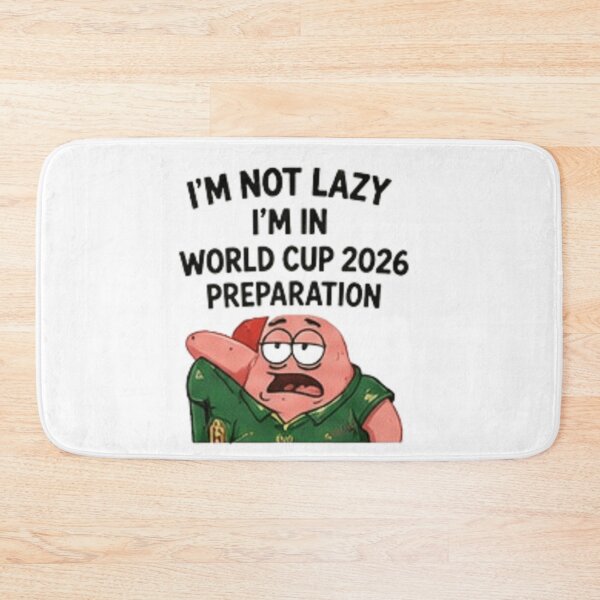 Item preview, I'm Not Lazy I'm in World Cup 2026 Preparation Funny Sticker designed and sold by Pixanova.