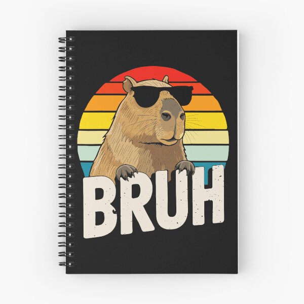 Artikelvorschau, Bruh Capybara Meme Lustiges Tier entworfen und verkauft von AmaXONIC.