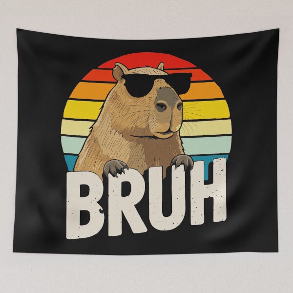 Item preview, Bruh Capybara Meme Funny Animal designed and sold by AmaXONIC.
