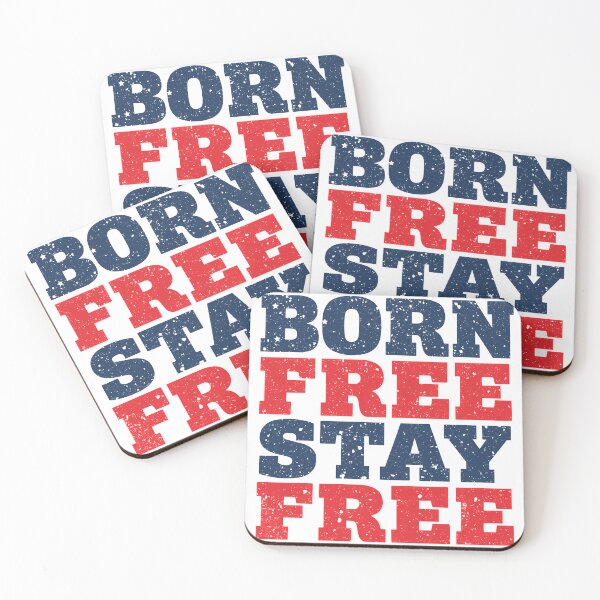 Item preview, Vintage Born Free Stay Free American Pride Graphic designed and sold by QuirkyCloud Designs.