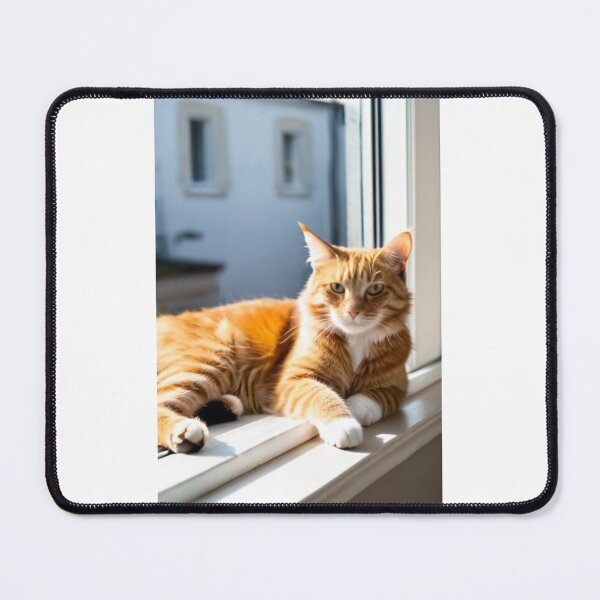 Item preview, Animals - Ginger Tabby Cat on a Windowsill, Domestic Serenity designed and sold by DoodyPets.