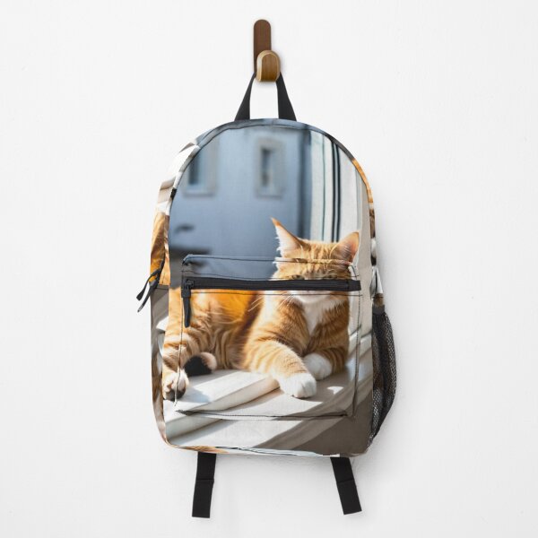 Item preview, Animals - Ginger Tabby Cat on a Windowsill, Domestic Serenity designed and sold by DoodyPets.