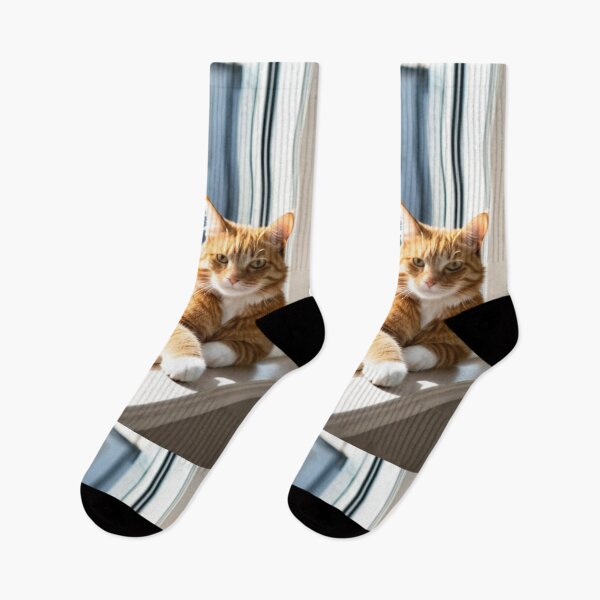 Item preview, Animals - Ginger Tabby Cat on a Windowsill, Domestic Serenity designed and sold by DoodyPets.