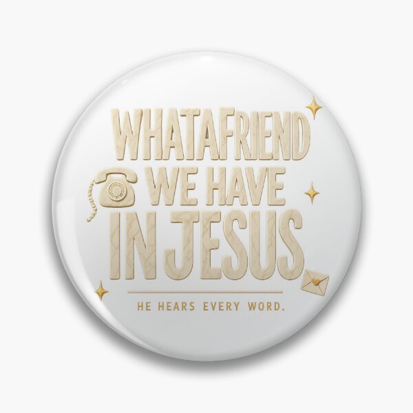 Item preview, What A Friend We Have In Jesus - Retro Christian Faith Design designed and sold by TheDailyCross1.