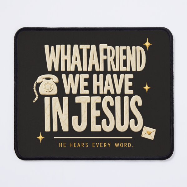 Item preview, What A Friend We Have In Jesus - Retro Christian Faith Design designed and sold by TheDailyCross1.