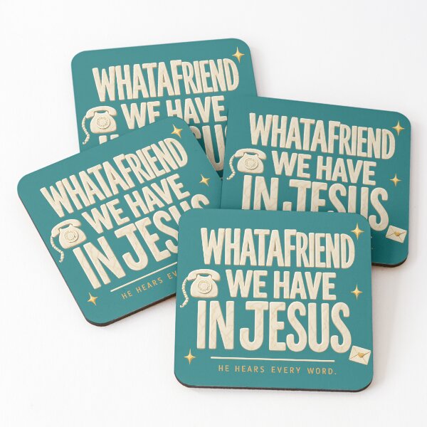 Item preview, What A Friend We Have In Jesus - Retro Christian Faith Design designed and sold by TheDailyCross1.