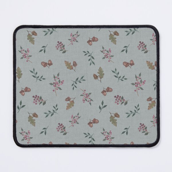 Item preview, Woodland Acorn Berry Toss Taupe Autumn Watercolor Pattern designed and sold by Designs by christel_treiber.