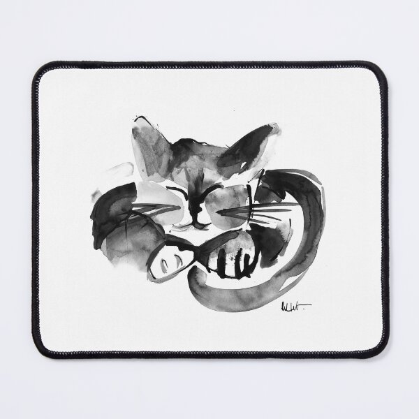 Item preview, Sleeping cat in India ink designed and sold by CelineViolet360.