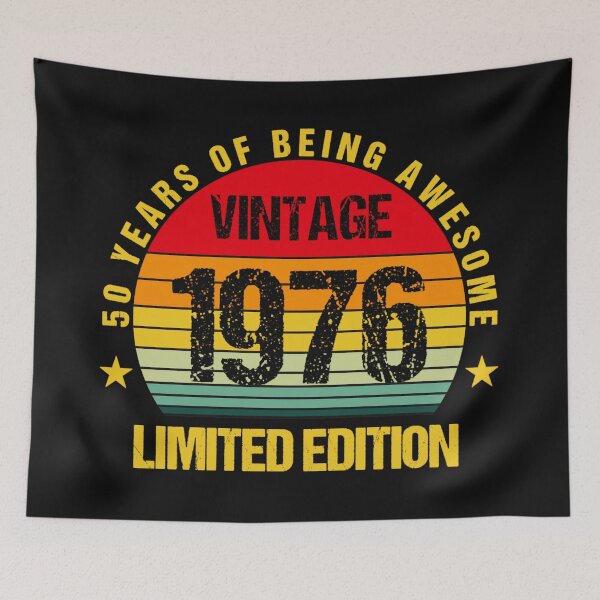 Item preview, 50 Years Of Being Awesome Vintage 1976 Limited Edition 50th Birthday Gift For Men Women designed and sold by AmaXONIC.