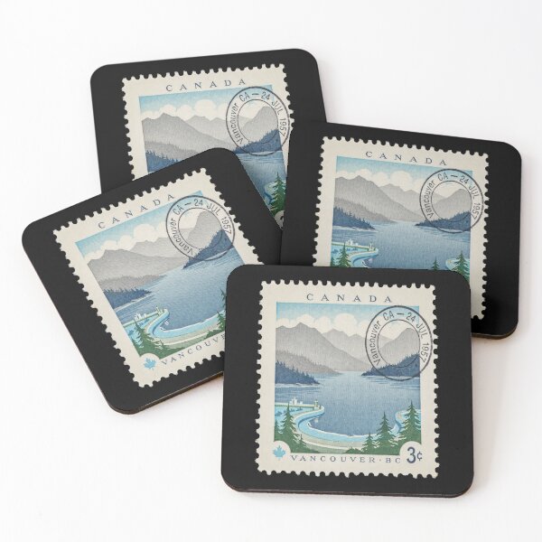 Item preview, Vancouver Canada Coastal Postage Stamp Travel Sticker designed and sold by stickercuffs.