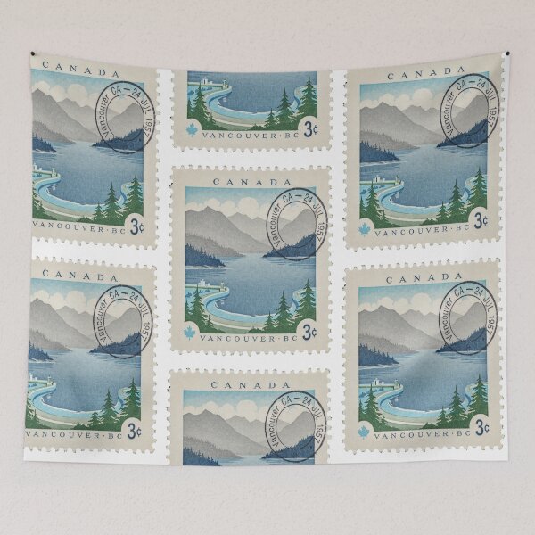 Item preview, Vancouver Canada Coastal Postage Stamp Travel Sticker designed and sold by stickercuffs.