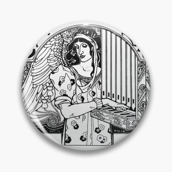 Item preview, Antique Vintage Ex Libris Bookplate - Angel designed and sold by thefinishedswan.