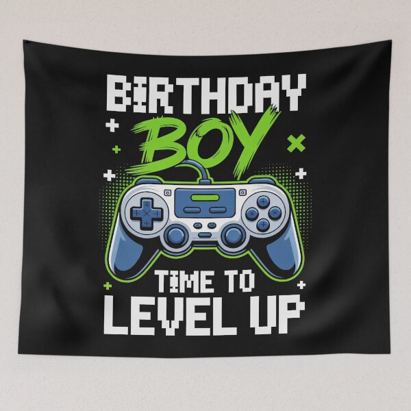 Item preview, Birthday Boy Time To Level Up Gaming Celebration Gamer designed and sold by AmaXONIC.
