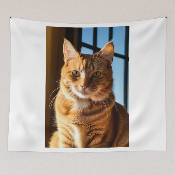 Item preview, Animals - Ginger Tabby Cat, Golden Light and Intense Gaze designed and sold by DoodyPets.