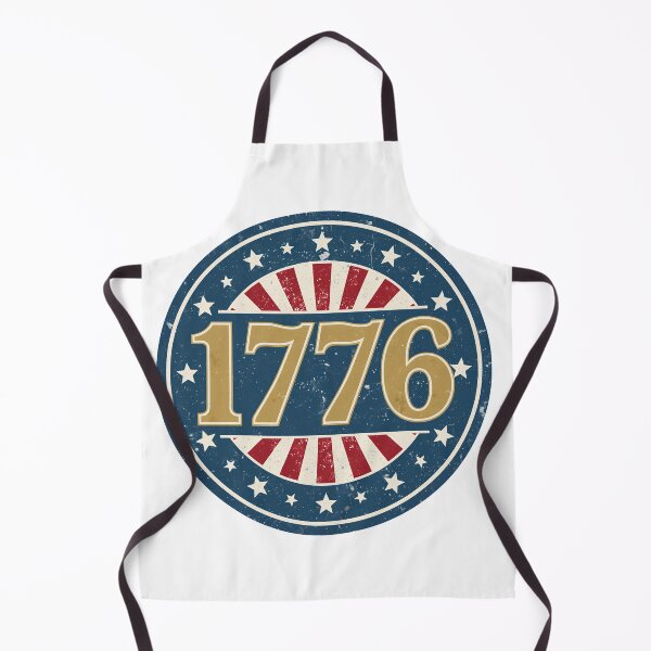 Item preview, Vintage 1776 Patriotic American Flag Circular Emblem designed and sold by QuirkyCloud Designs.