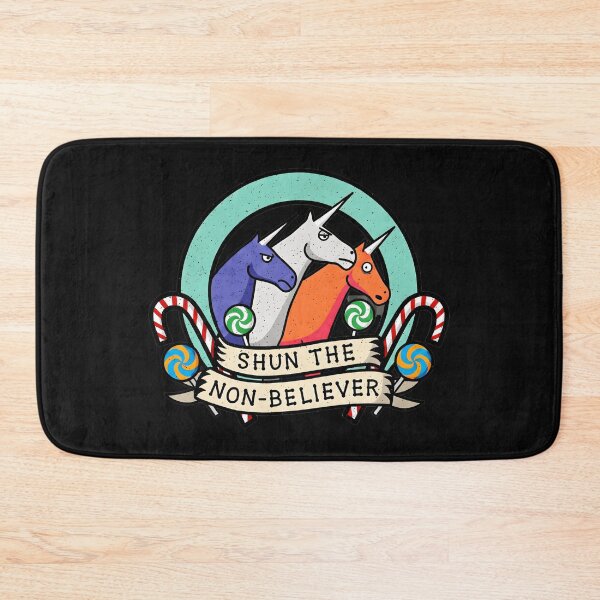 Item preview, Shun The Non-Believer Funny Unicorn Christmas Holiday Sarcasm Magic designed and sold by AmaXONIC.