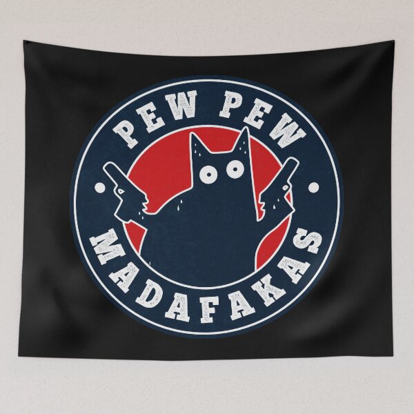 Item preview, Pew Pew Madafakas Cat Meme Funny Cat Lover designed and sold by AmaXONIC.