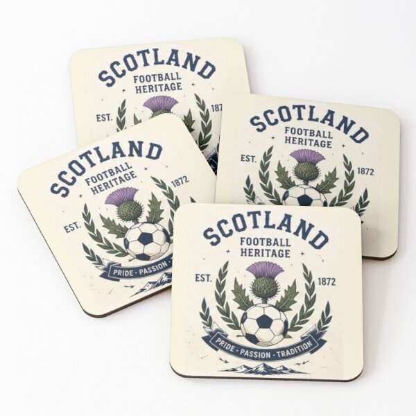 Item preview, Scotland football heritage crest with thistle and soccer designed and sold by Rue Market.