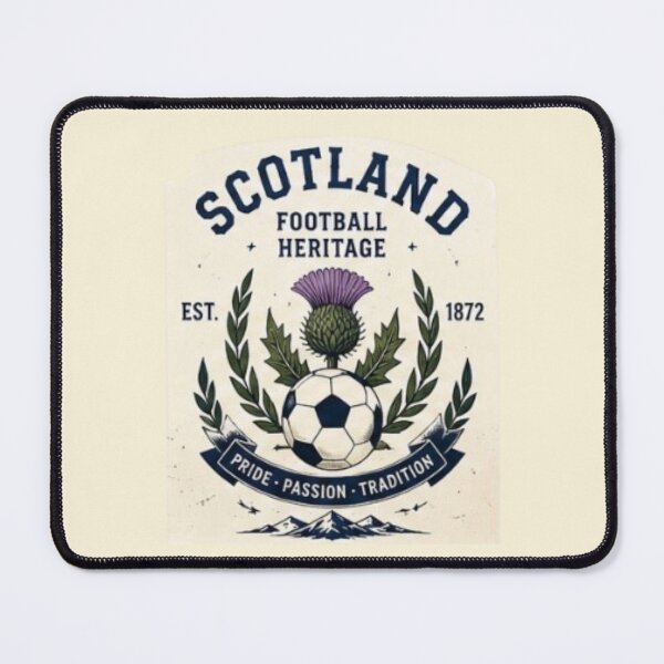 Item preview, Scotland football heritage crest with thistle and soccer designed and sold by Rue Market.
