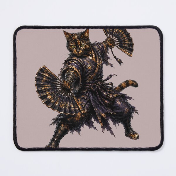 Item preview, Fan Warrior Cat / Samurai Cat Collection designed and sold by ValentynaTyshenkoArt.