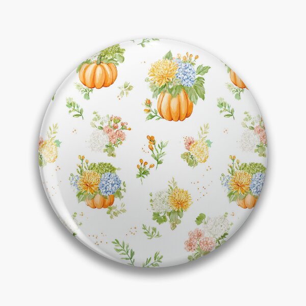 Item preview, Orange Pumpkin And Autumn Flower Bouquet Pattern designed and sold by igraphixart.