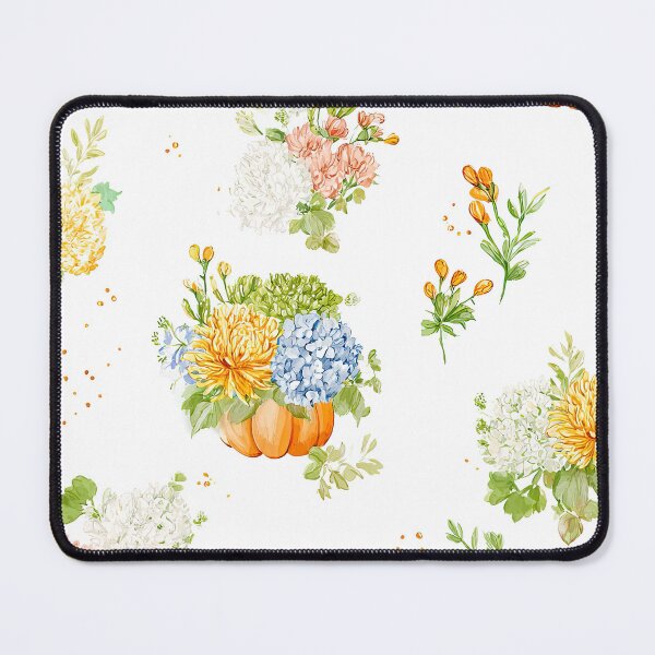 Item preview, Orange Pumpkin And Autumn Flower Bouquet Pattern designed and sold by igraphixart.