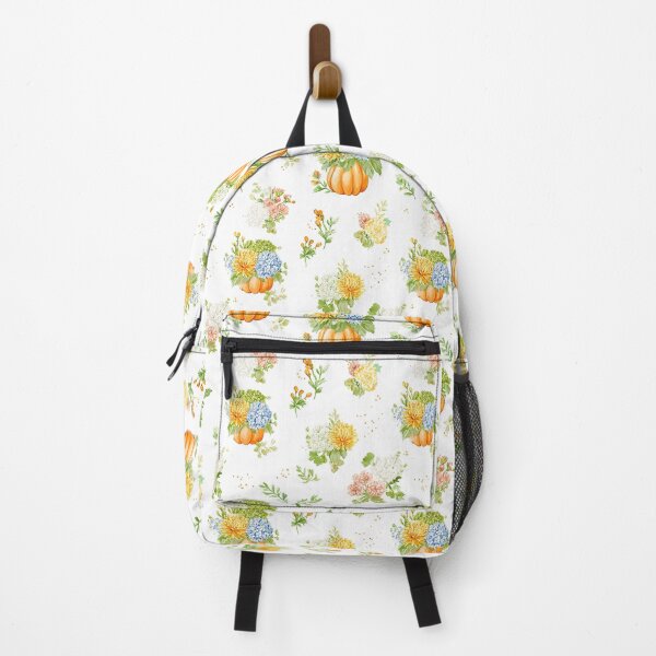 Item preview, Orange Pumpkin And Autumn Flower Bouquet Pattern designed and sold by igraphixart.