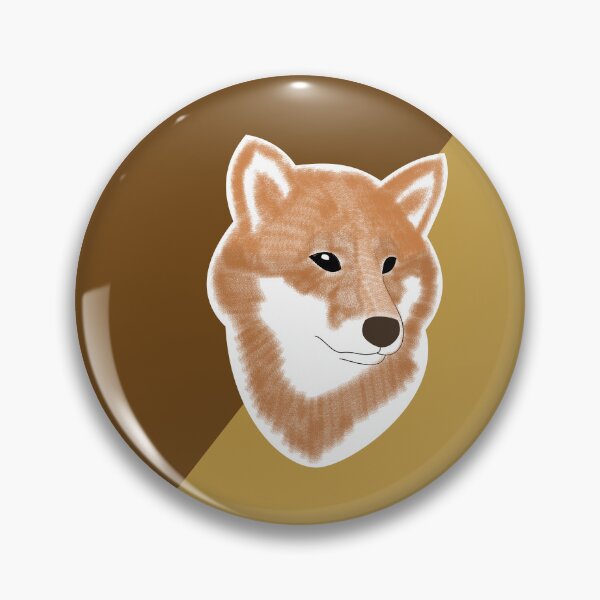 Item preview, Two toned colors (brown, light brown) with red Shiba Inu designed and sold by ShibaCruise-On.