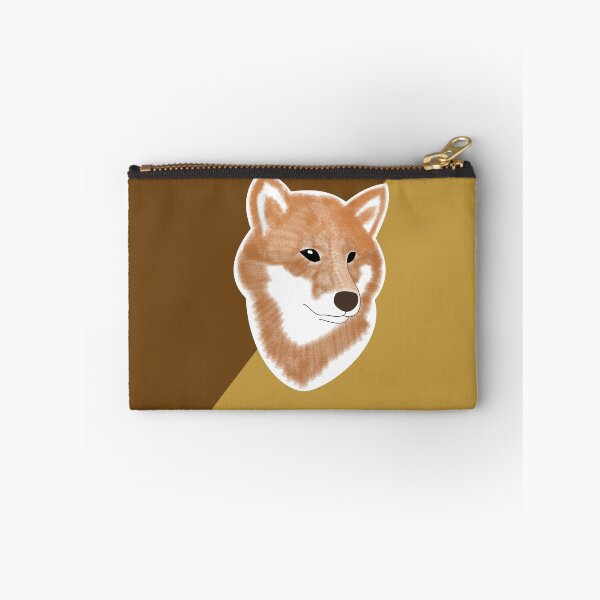 Item preview, Two toned colors (brown, light brown) with red Shiba Inu designed and sold by ShibaCruise-On.
