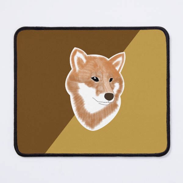 Item preview, Two toned colors (brown, light brown) with red Shiba Inu designed and sold by ShibaCruise-On.