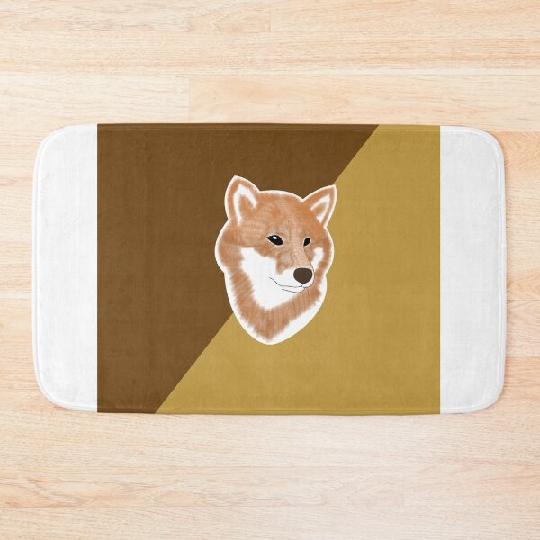 Item preview, Two toned colors (brown, light brown) with red Shiba Inu designed and sold by ShibaCruise-On.