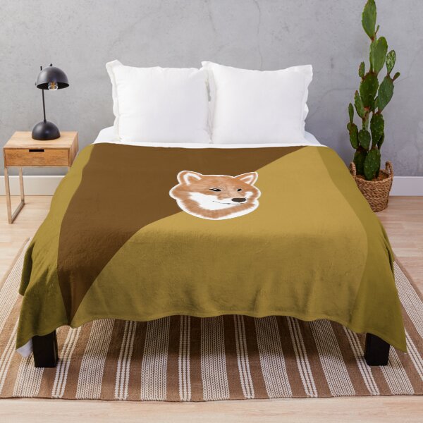 Item preview, Two toned colors (brown, light brown) with red Shiba Inu designed and sold by ShibaCruise-On.