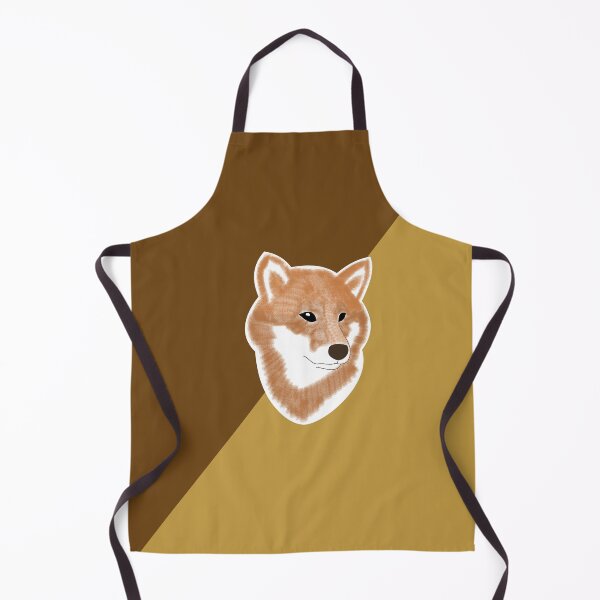Item preview, Two toned colors (brown, light brown) with red Shiba Inu designed and sold by ShibaCruise-On.