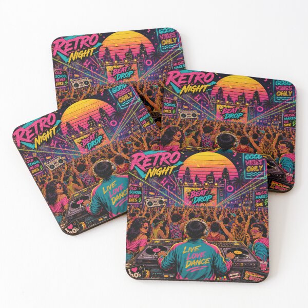 Item preview, Retro Night Synthwave Party designed and sold by Gdesigns2026.
