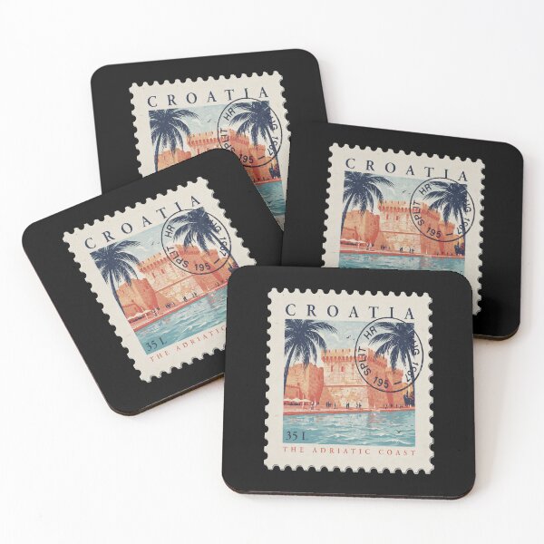 Item preview, Split Croatia Coastal Postage Stamp Travel Sticker designed and sold by stickercuffs.