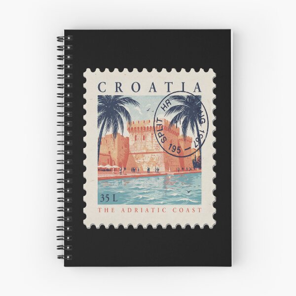 Item preview, Split Croatia Coastal Postage Stamp Travel Sticker designed and sold by stickercuffs.