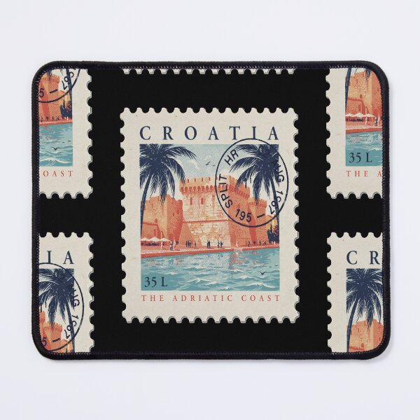Item preview, Split Croatia Coastal Postage Stamp Travel Sticker designed and sold by stickercuffs.