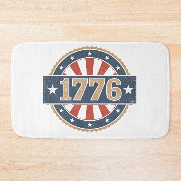 Item preview, Retro 1776 Independence Day Distressed Badge Art designed and sold by QuirkyCloud Designs.