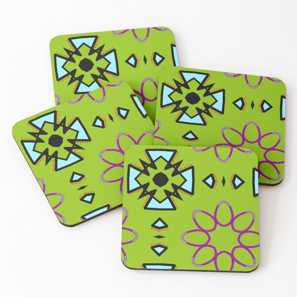 Item preview, Apple Green Purple Geometric Mandala designed and sold by Tinsleybluebell.