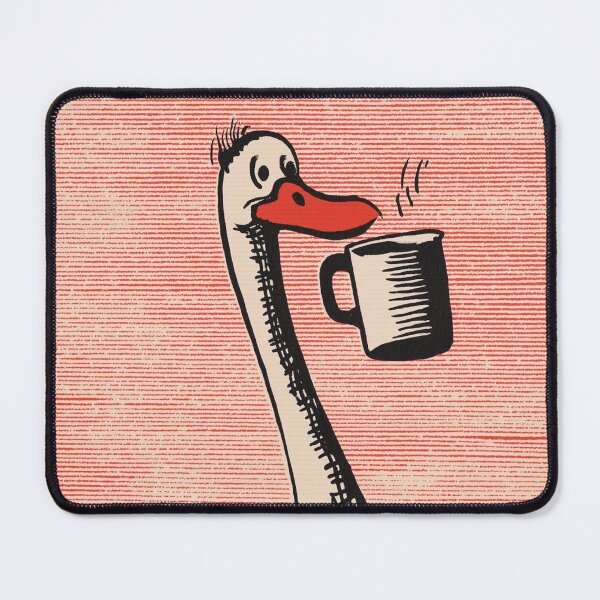 Item preview, Coffee Duck Retro Funny Illustration designed and sold by puttif.