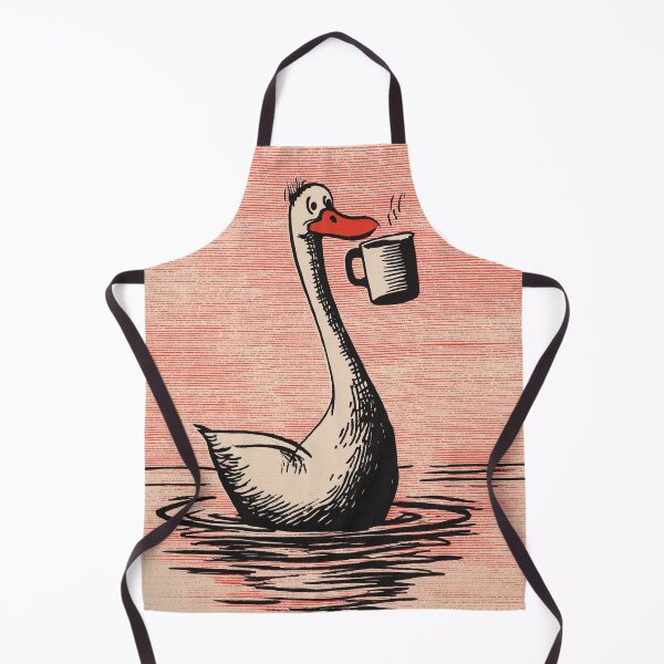 Item preview, Coffee Duck Retro Funny Illustration designed and sold by puttif.