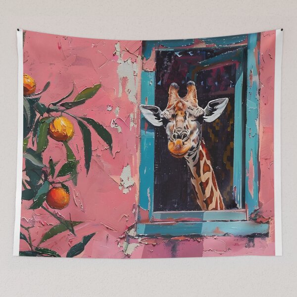 Item preview, Giraffe and Orange tree designed and sold by Creativity  Island.