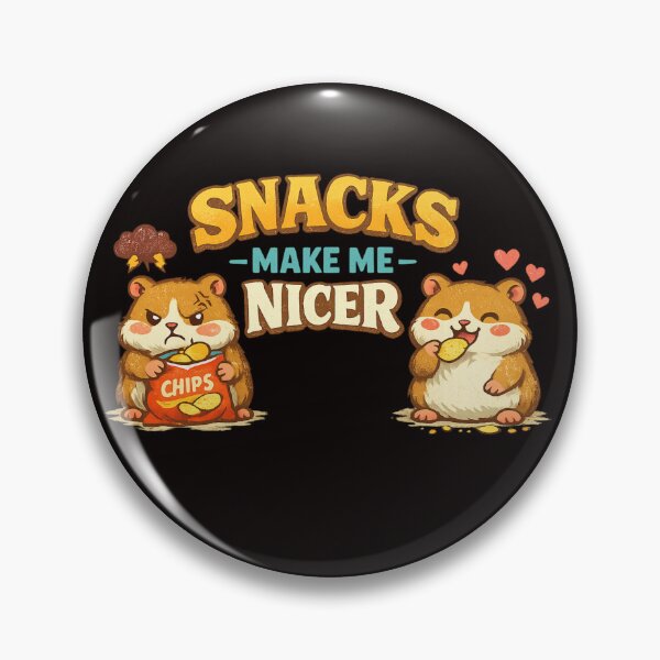 Item preview, Snacks Make Me Nicer Hamster designed and sold by FrameFlow.