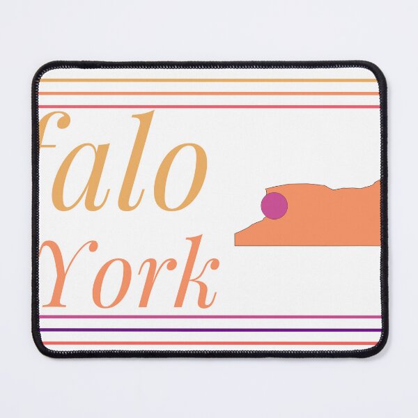Item preview, Buffalo New York City Marked On State Map designed and sold by TheIconSmith.