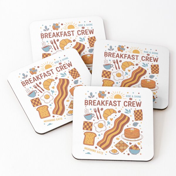 Item preview, Breakfast Crew Brunch Coffee Bacon Pancake Morning designed and sold by LuminOrb.