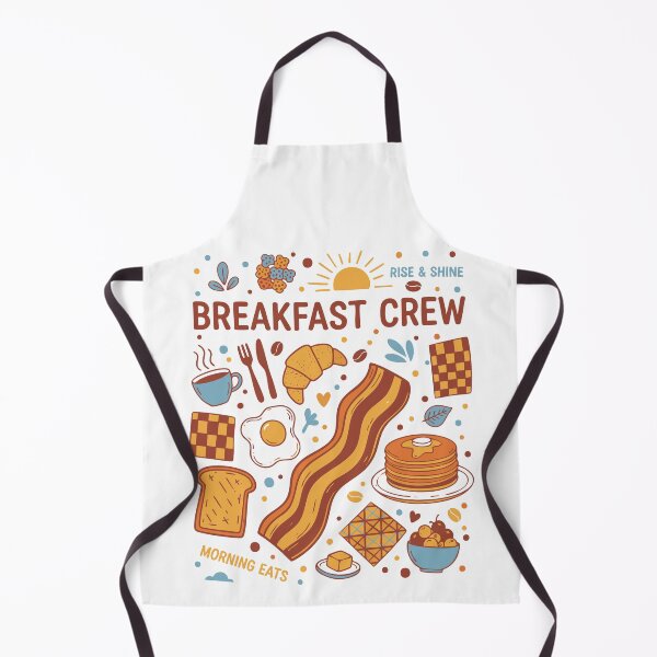 Item preview, Breakfast Crew Brunch Coffee Bacon Pancake Morning designed and sold by LuminOrb.